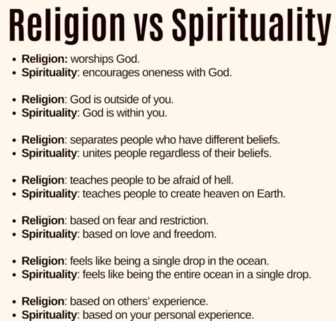 Religion vs Spirituality 